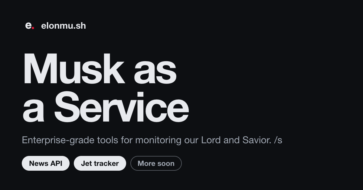 MaaS | Musk as a Service